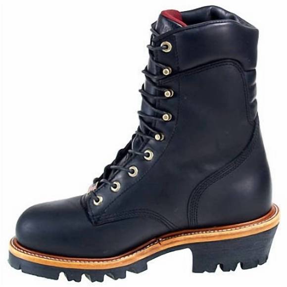 NEW CHIPPEWA men's steel toe 25410 insulated waterproof work boots in black oile - Picture 4 of 8